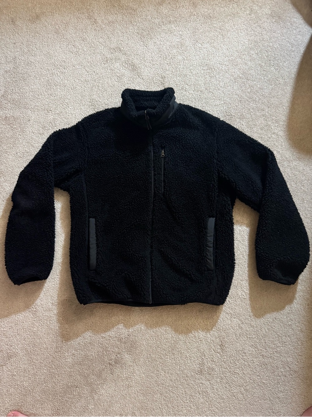 Uniqlo Black Sherpa Jacket
